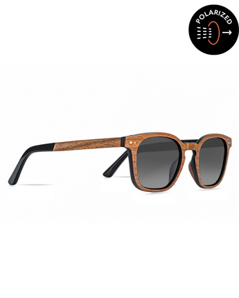 Everest Walnut Carbon RX Men's Wooden Sunglasses